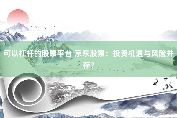 可以杠杆的股票平台 京东股票：投资机遇与风险并存？