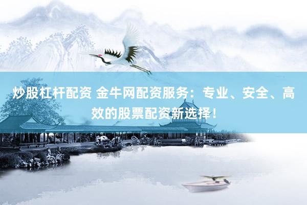 炒股杠杆配资 金牛网配资服务：专业、安全、高效的股票配资新选择！