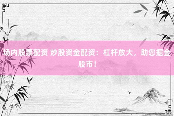 场内股票配资 炒股资金配资：杠杆放大，助您掘金股市！