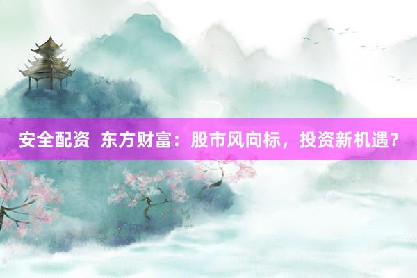 安全配资  东方财富：股市风向标，投资新机遇？