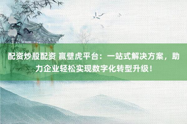 配资炒股配资 赢壁虎平台：一站式解决方案，助力企业轻松实现数字化转型升级！