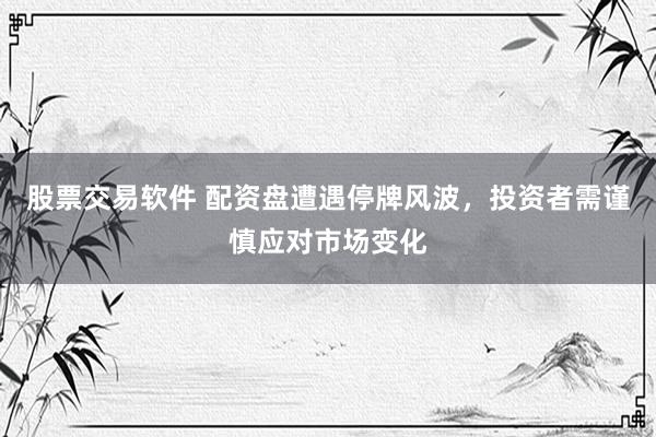 股票交易软件 配资盘遭遇停牌风波，投资者需谨慎应对市场变化