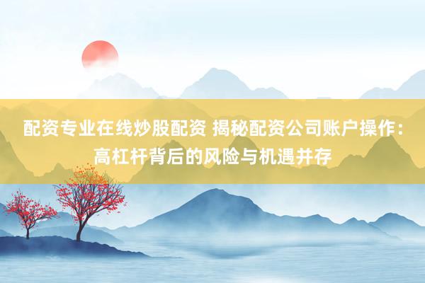 配资专业在线炒股配资 揭秘配资公司账户操作:高杠杆背后的风险与机遇并存